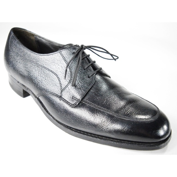 Florsheim Shoes Florsheim Vtg Black Full Grain Leather Oxfords